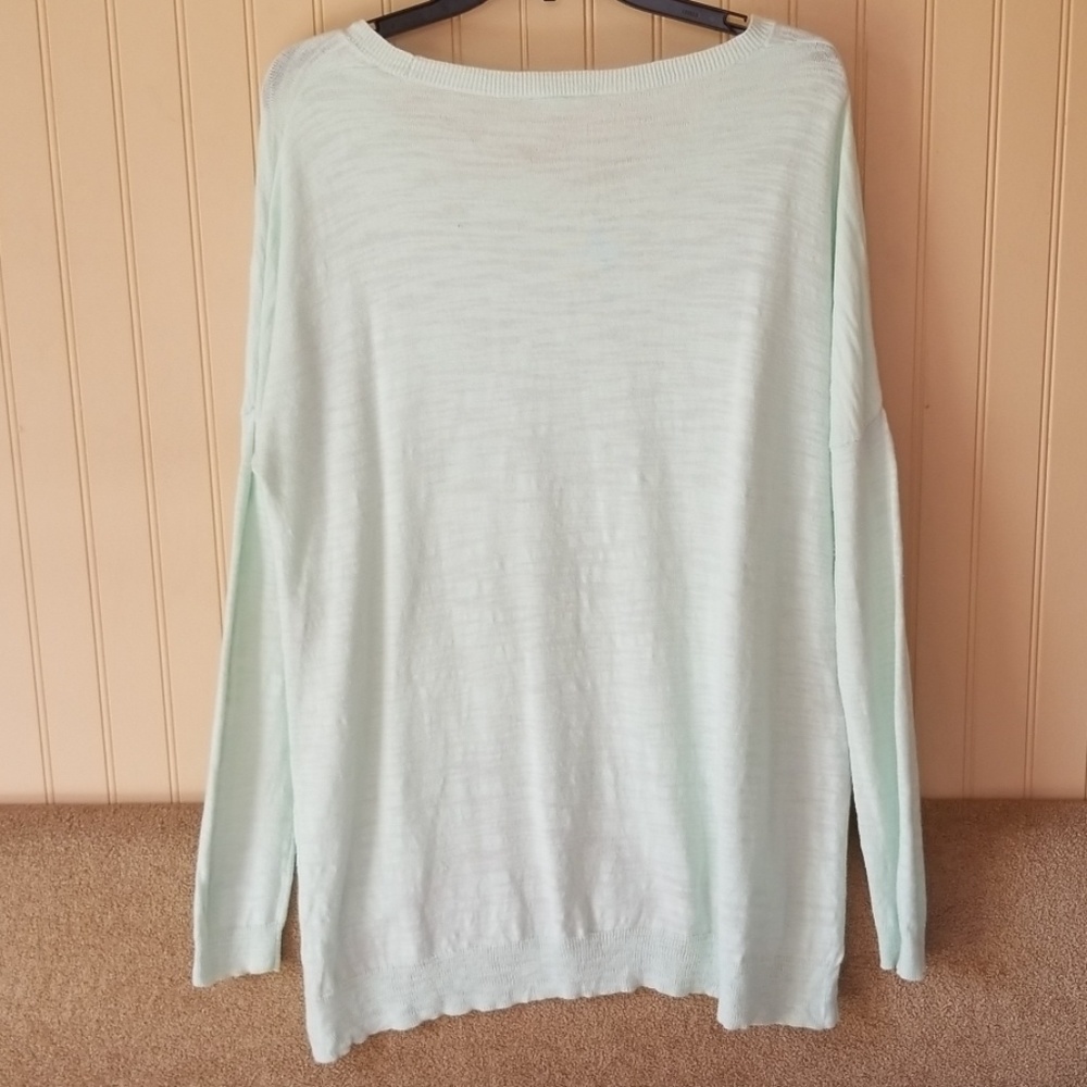 Moth Anthropologie sweater petite small mint green - Picture 3 of 5